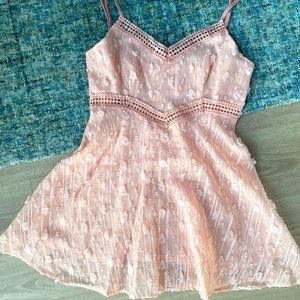 Peach skater dress